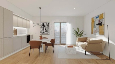 Séjour - Luxury Apartment with South-Facing Balcony in Almada