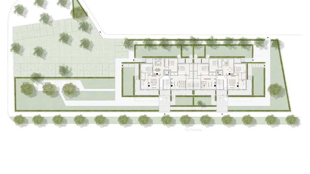 Floor Plan - New Triplex with Private Parking in Florence