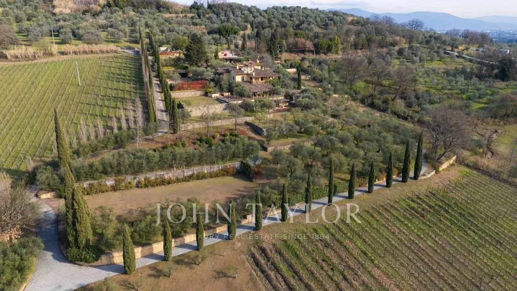 Vue aérienne - Luxury Villa with Pool near Florence