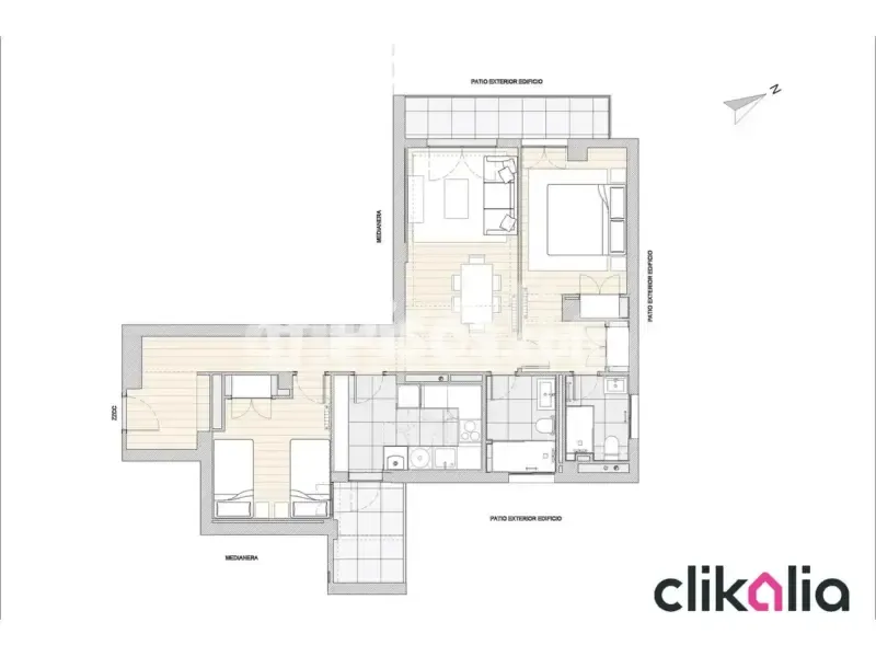 Plan - Apartment with Terrace in Pinar del Rey, Madrid