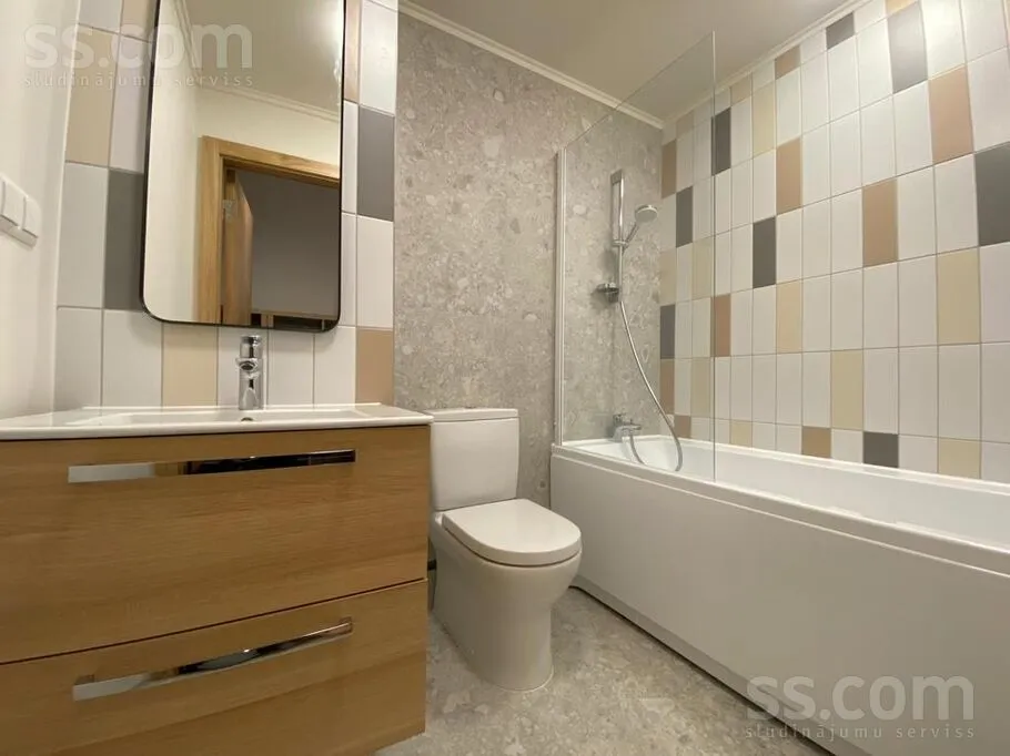 Bathrooms - 3-Bedroom Apartment with Lake View in Babītes