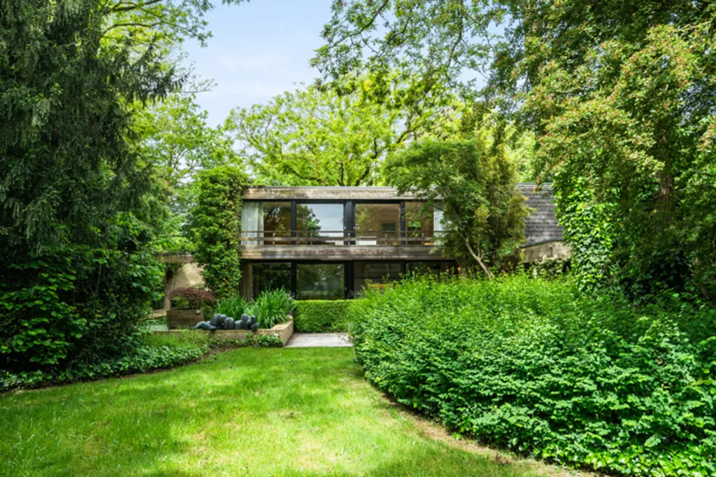 Jardin - Villa Architecturale avec Vue sur le Paysage à Meulebeke