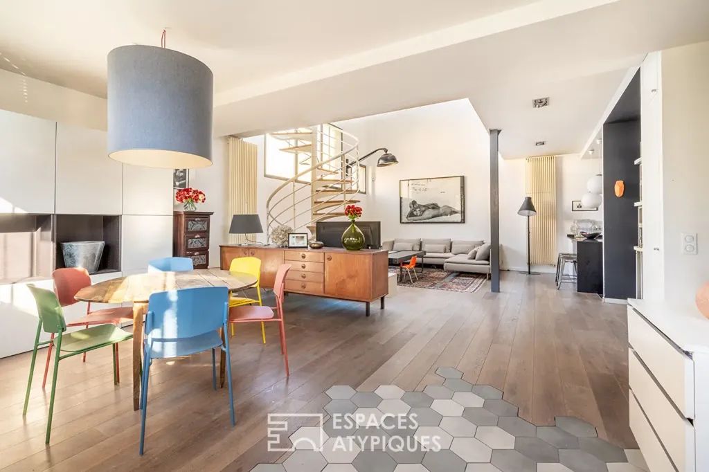 Salle à manger - Loft en Duplex avec Verrière à Saint-Ouen