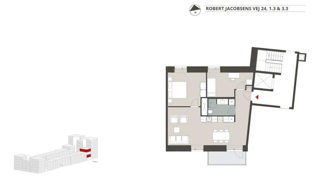 Plaan - Modern Flat with Green Spaces in Copenhagen S