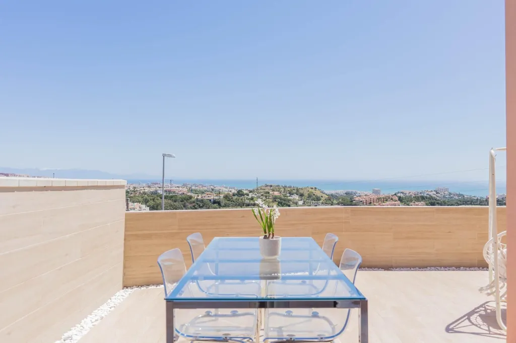 Terrasse - Corner Chalet with Sea View in Benalmádena