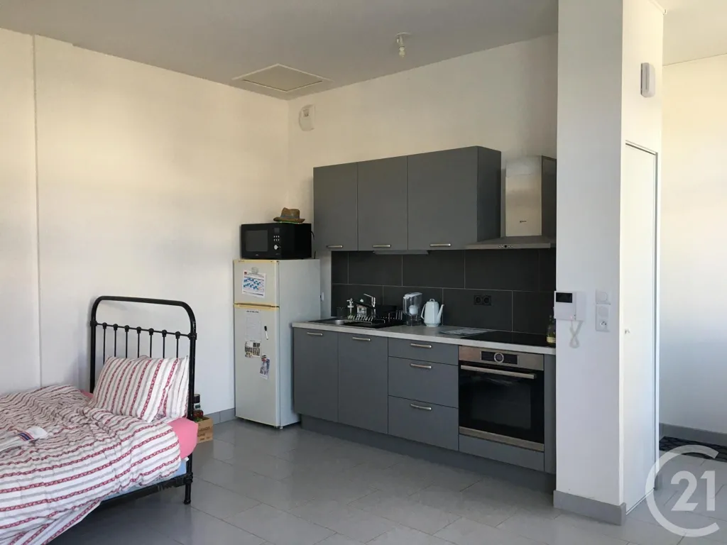 Köök - Studio with Terrace in Le Grand-Quevilly