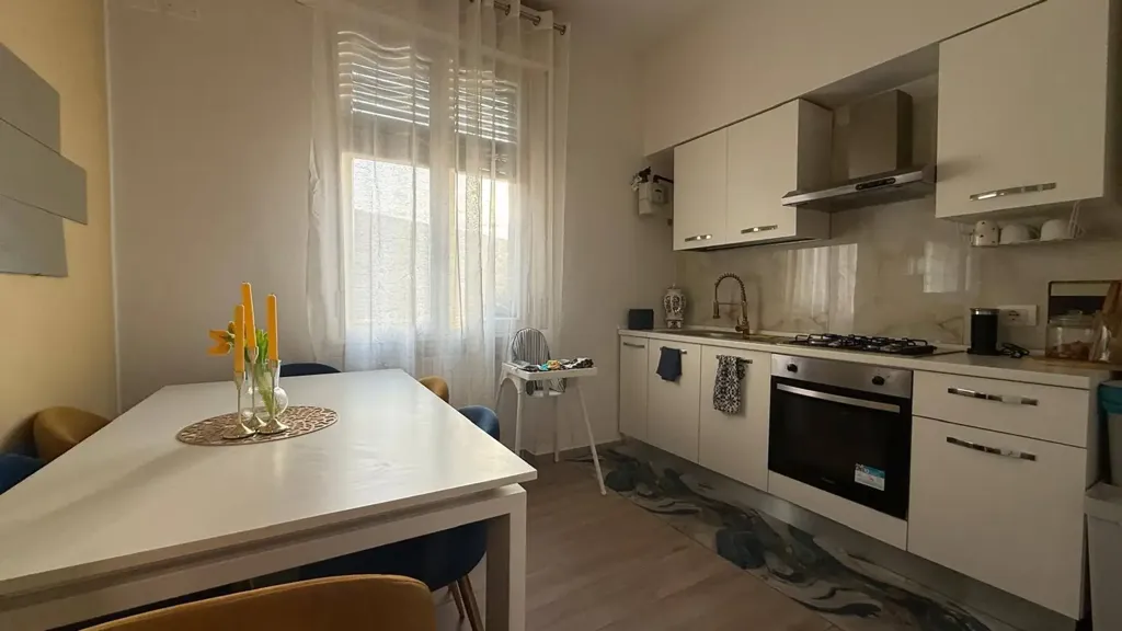 Kitchen - Rusticated Apartment with Balcony in Castelfranco Emilia