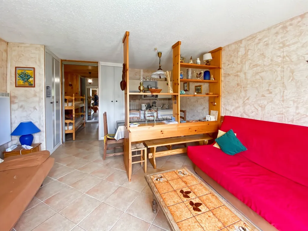Séjour - Appartement avec Terrasse Sud à Auron
