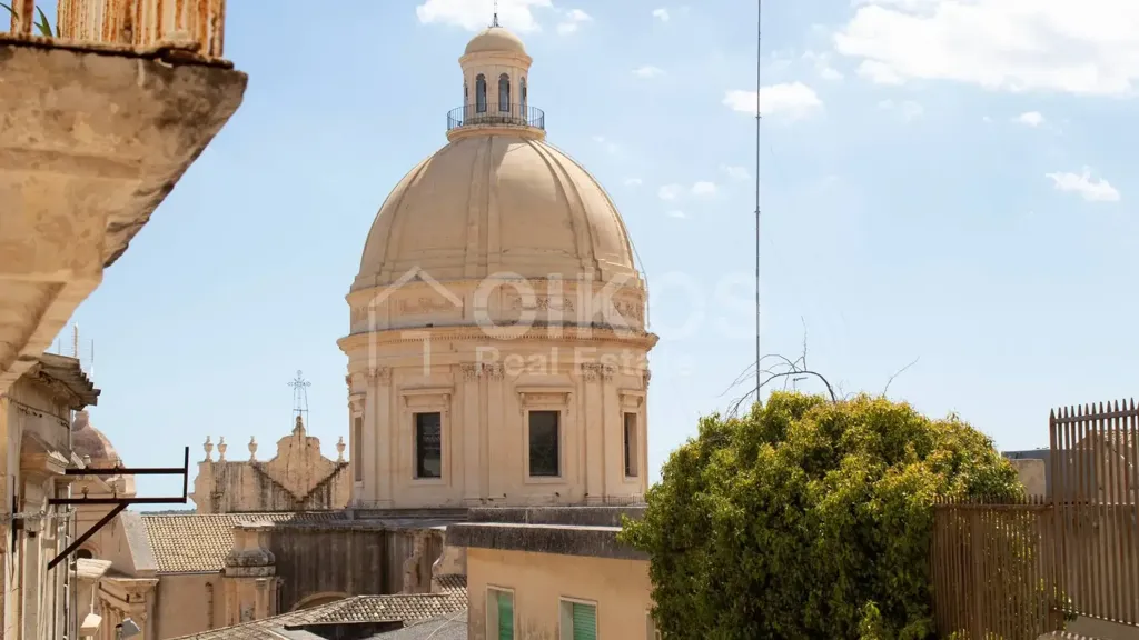 Exterior - Restored Townhouse with Terrace in Noto