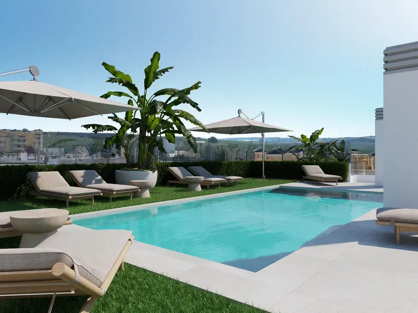 Piscine - Penthouse with Pool in Algorfa, Alicante