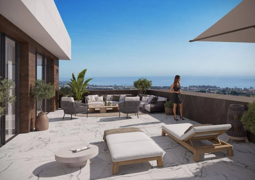 Terrasse - Luxury Apartment with Sea View in Estepona