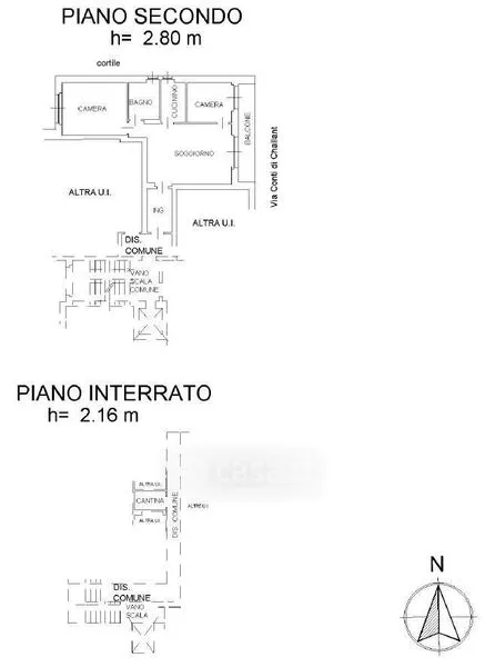 Floor Plan - Rearranged Apartment with Mountain View in Saint-Vincent