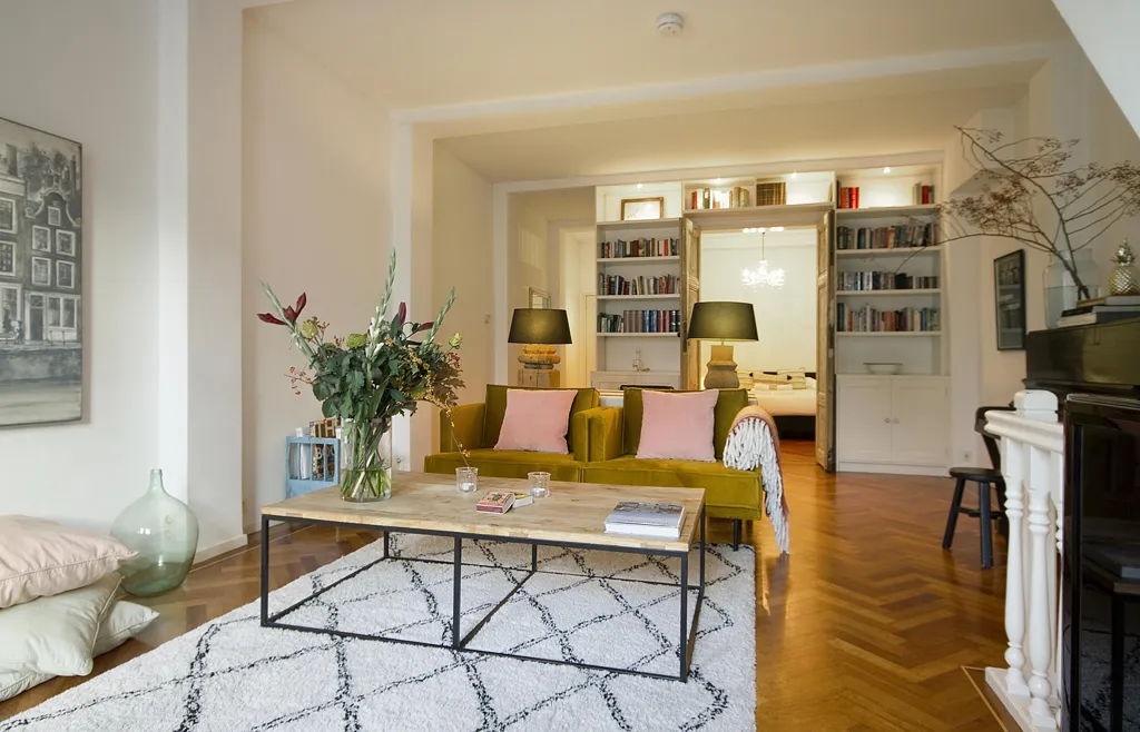 Séjour - Ground Floor Apartment on Canal in Nine Streets