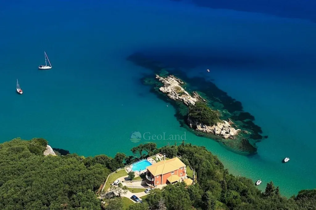 Õhuvaade - Beachfront Villa with Private Beach in Corfu
