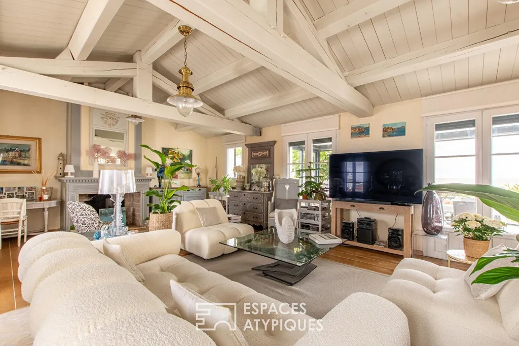 Séjour - Maison de Charme avec Accès Privé à la Plage à La Guérinière