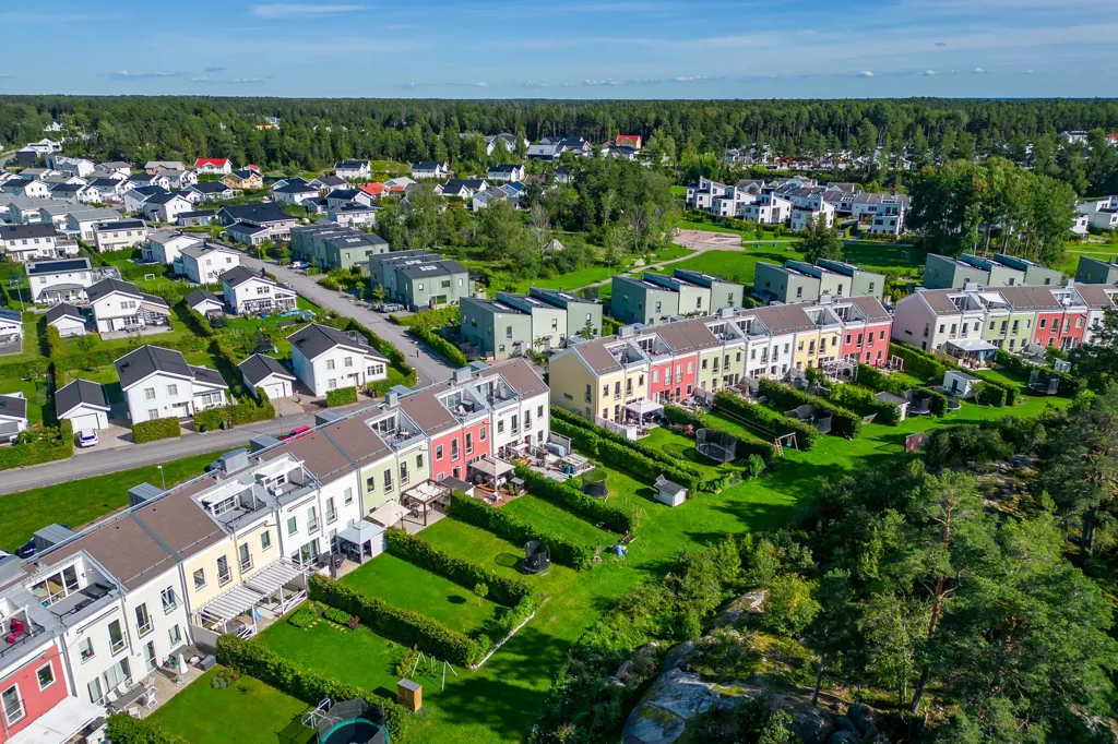 Vue aérienne - Modern Apartment with Terraces in Lindbacken