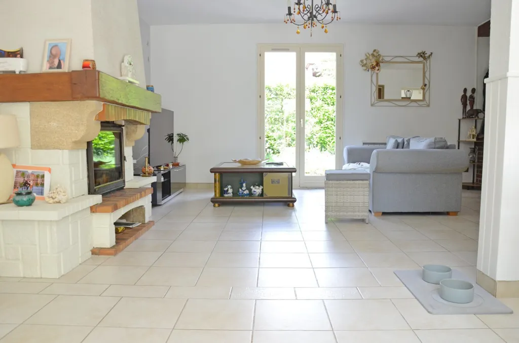 Living Room - Family House with Veranda in Mesnil Sevin