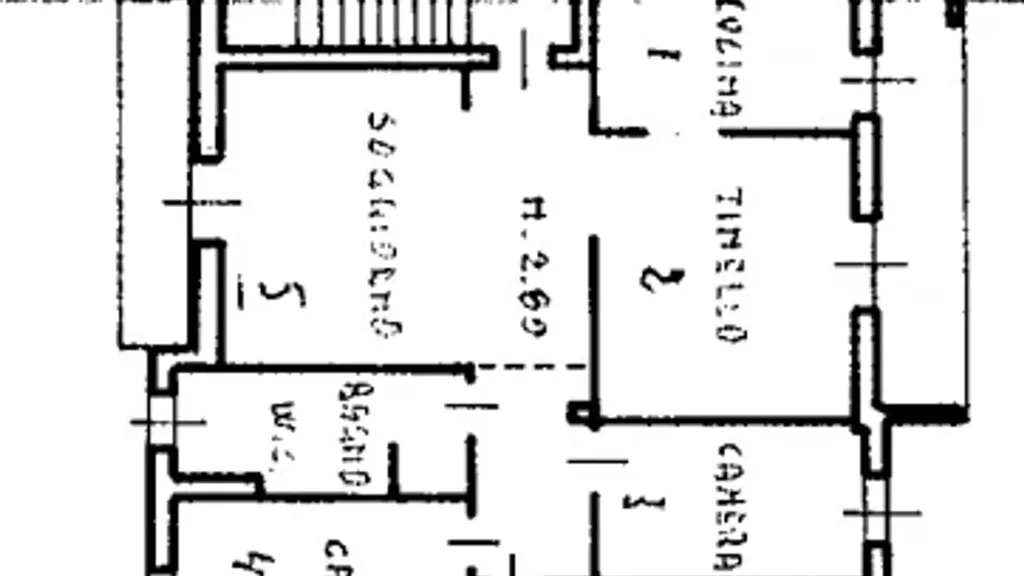 Plan - Trilocale with Private Garden in Momo