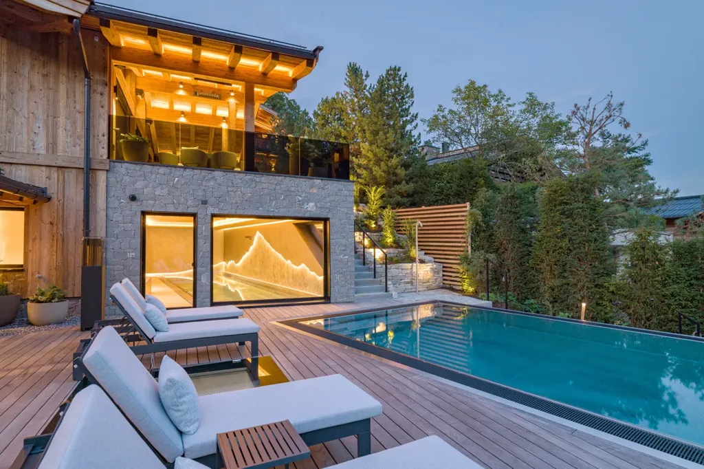Piscine - Luxury Chalet with Indoor/Outdoor Pools in Reith
