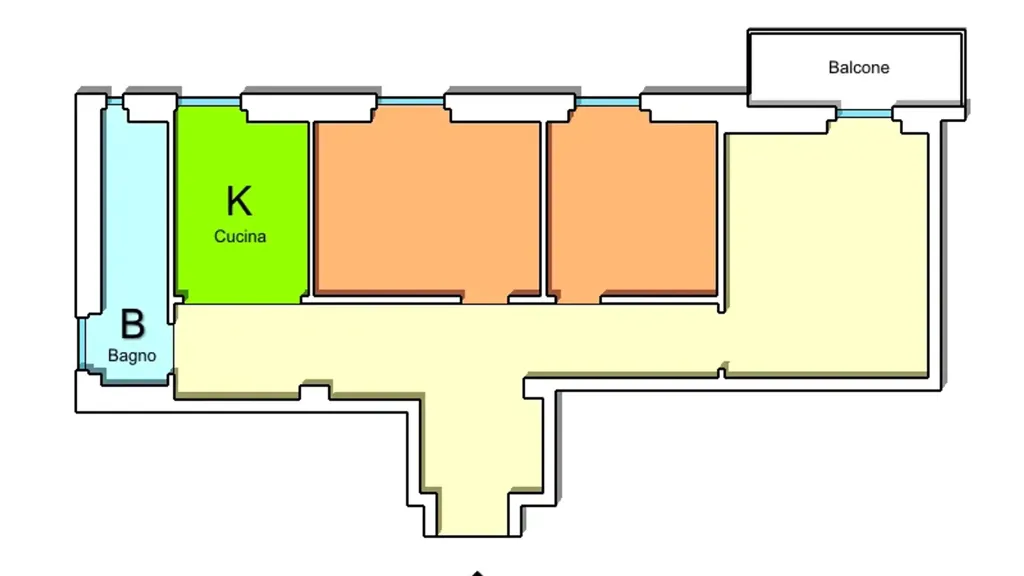 Plaan - Luxury Flat with Balcony in Rome