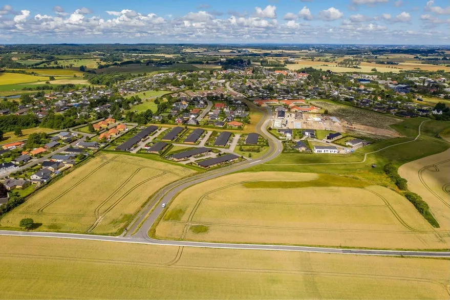 Vue aérienne - Open Building Plot with View in Rønnede