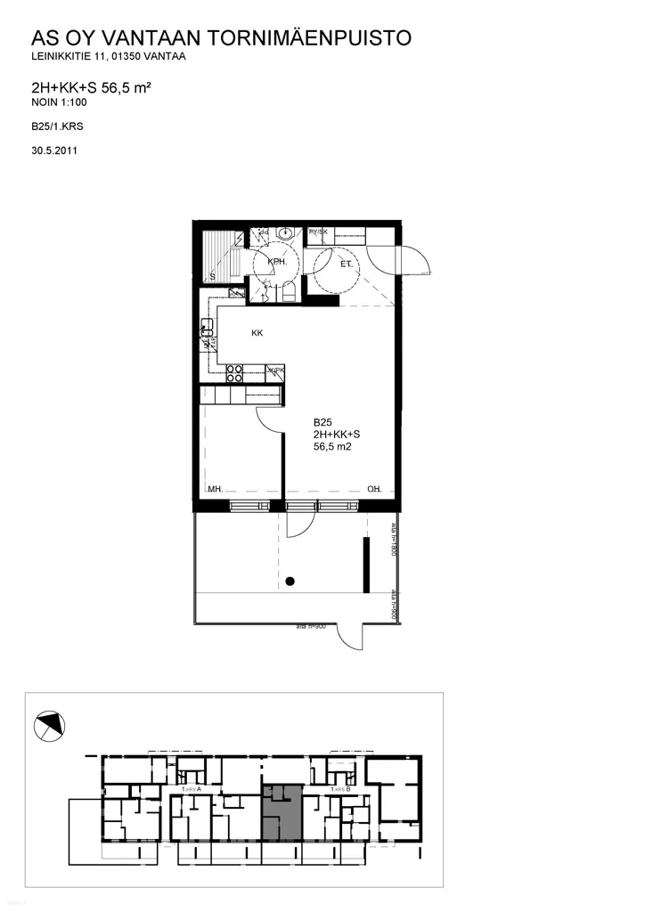 Plan - Spacious Duplex with Sauna in Simonkylä, Vantaa
