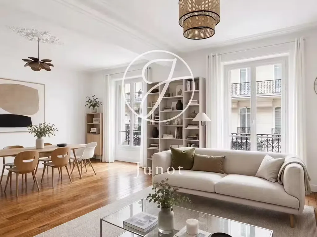 Séjour - Appartement Charmant 3/4 Pièces avec Parquet à Paris 17ème