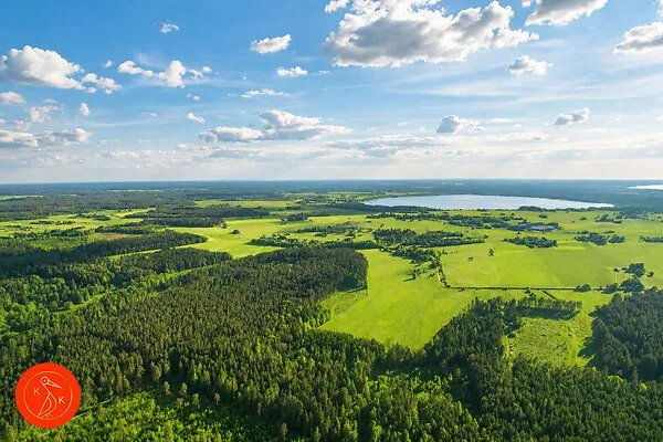Õhuvaade - Unique Riverfront Plot in Lahemaa National Park