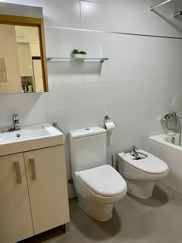 Salles de bain - 1-Bedroom Apartment with Pool in Moncófar Beach