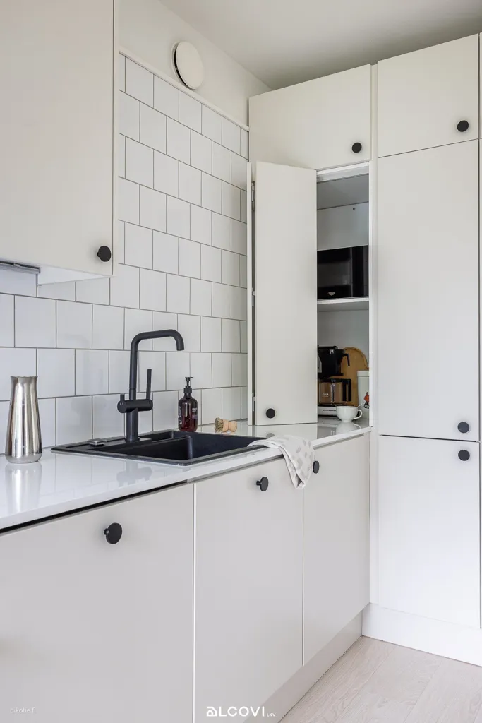Köök - Modern Apartment with Sea View in Kannelmäki