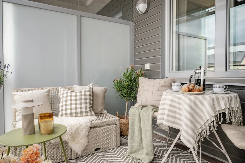 Balcony - Apartment with West-Facing Balcony in Sundbyberg