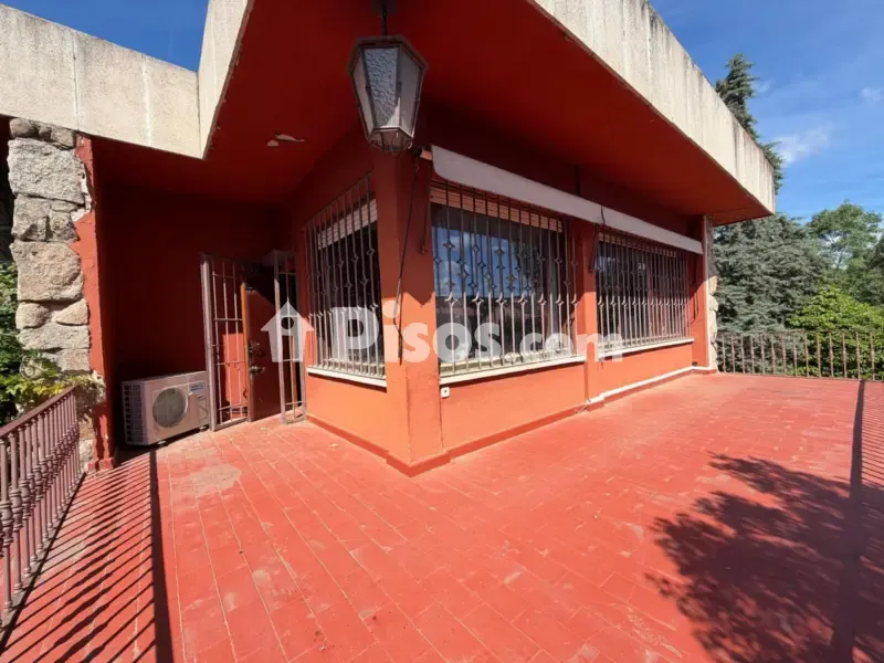 Terrace - Stone Chalet with Pool in Parquelagos