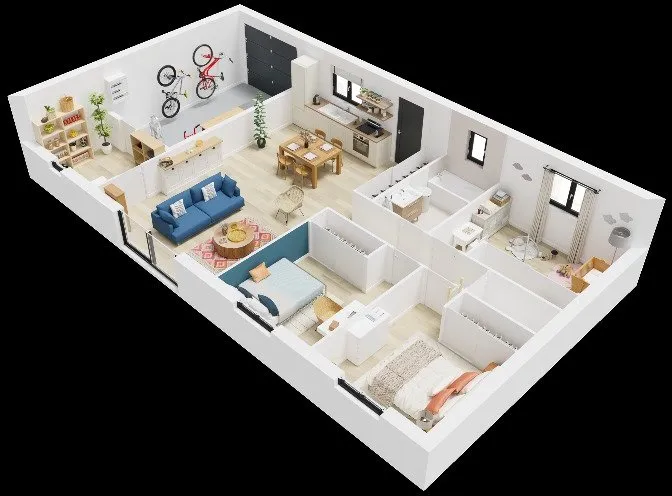 Plaan - New Detached House with Garden in Wimille