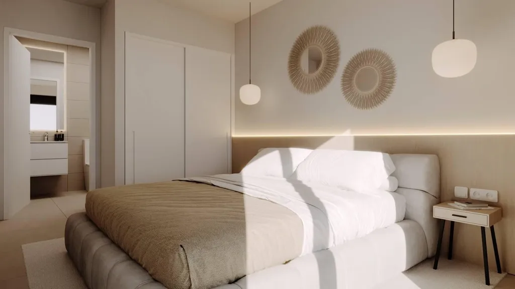 Bedrooms - Apartment with Terrace in La Nucia