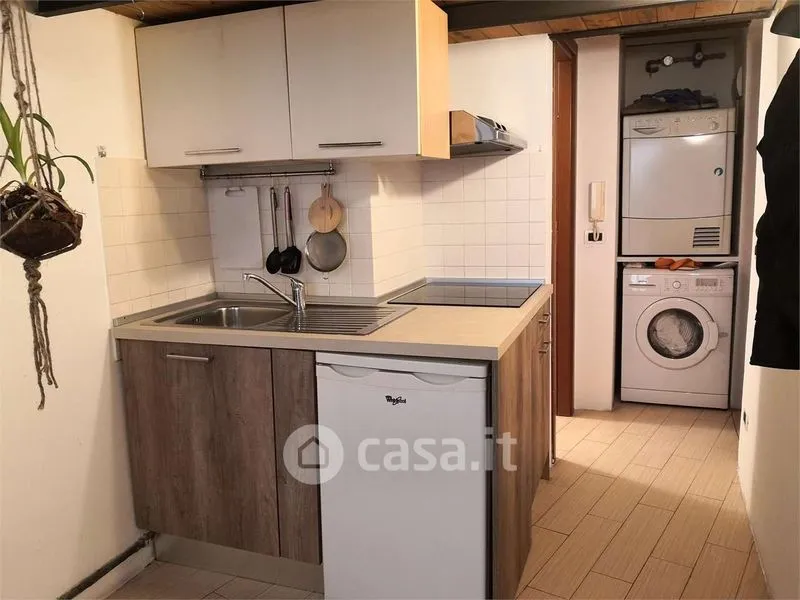 Kitchen - Arched Bilocale in Genoa's Historic Centre