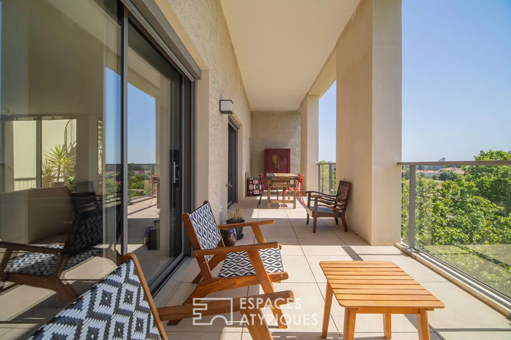 Balcone - Rooftop Apartment with Sea View in Montpellier