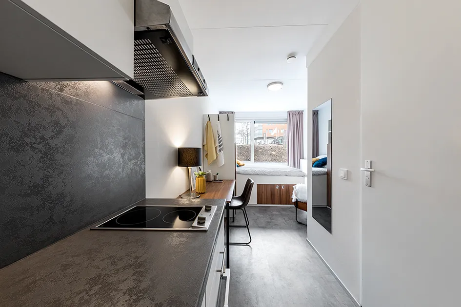 Köök - Studio with Terrace in Amsterdam