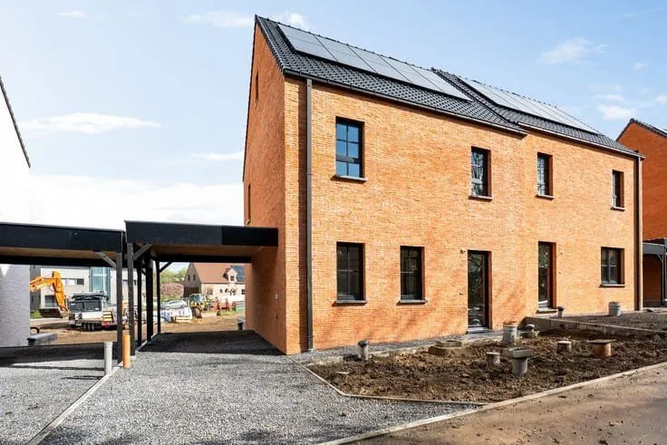 Extérieur - Maison Nouvelle avec Terrasse à Borgloon