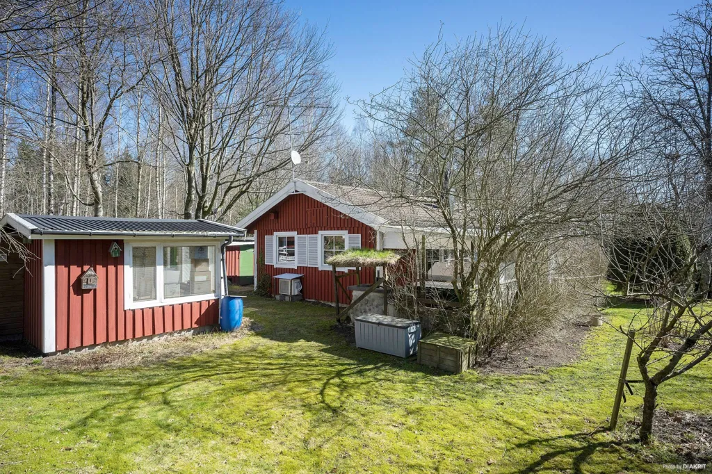 Garden - Holiday Cottage with Lake View in Skåne