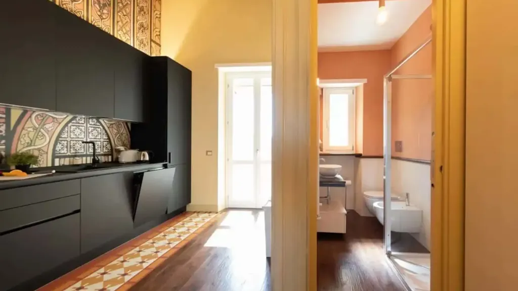 Köök - 1-Bedroom Apartment with Balcony in Prati, Rome