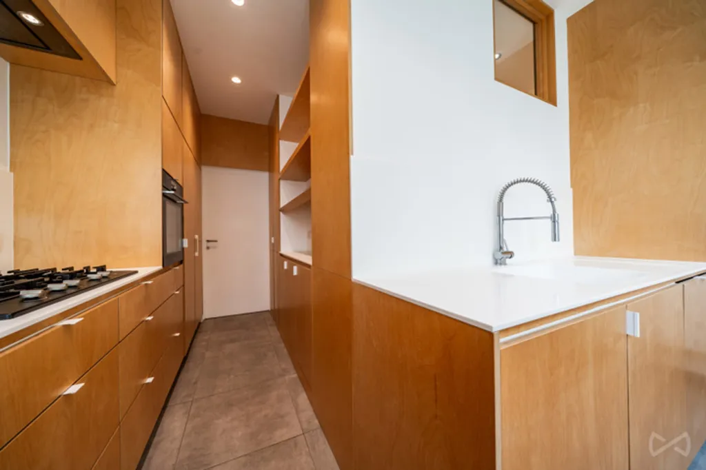 Cuisine - Appartement 2 Chambres avec Bureau près du Bois de la Cambre