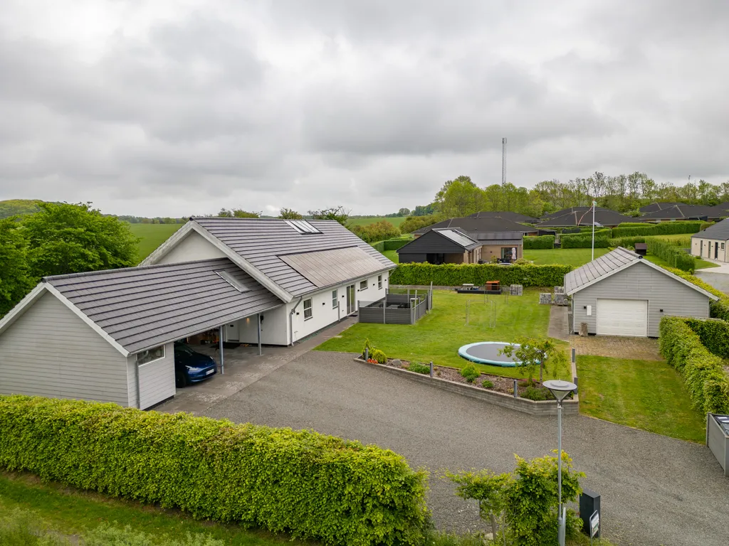 Vue aérienne - Contemporary Villa with Garden in Holbæk