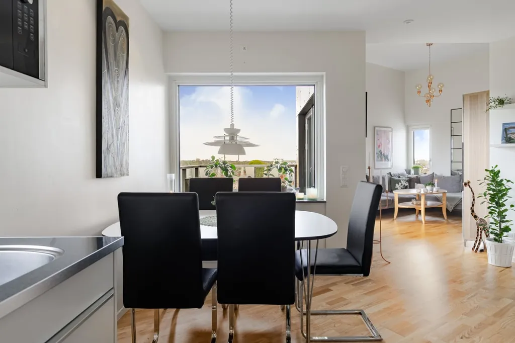 Sala da pranzo - Etagé Flat with Balcony & Rooftop in Kalmar