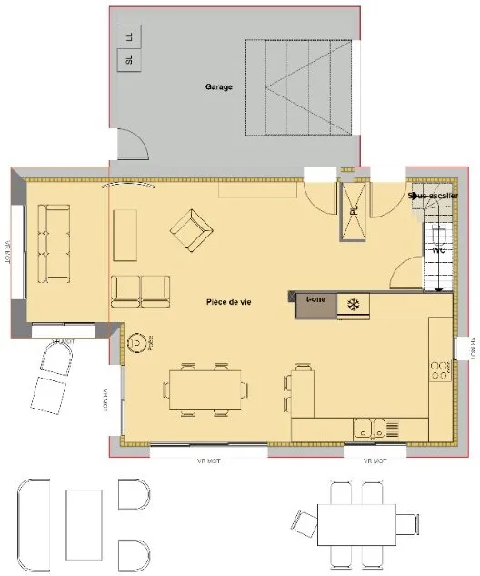 Plaan - New House with Garden in Querrien