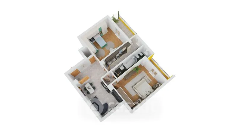 Plan - Apartment with Balcony in Cossato