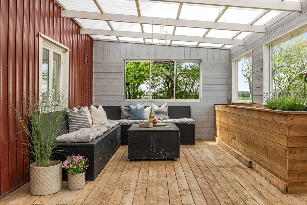 Terrasse - Villa with Expansive Garden in Egeby