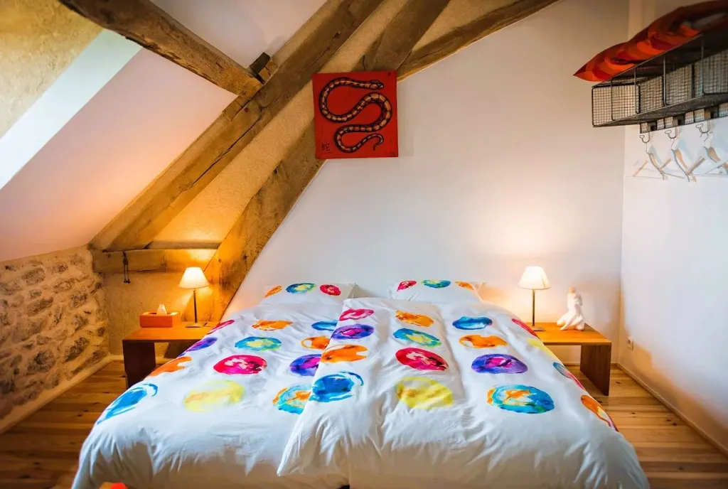 Camere da letto - Guesthouse & Gite with Pool in Allier