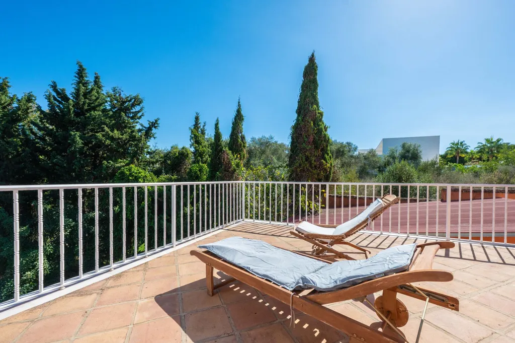 Terrace - Andalusian Villa with Pool in Sotogrande