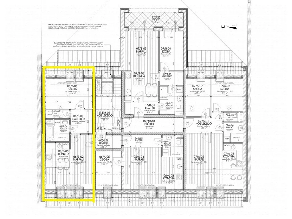 Planimetria - New Apartment with Panoramic View in Szeged