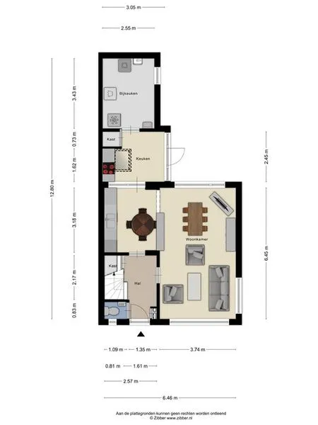 Floor Plan - Two-Storey House with Garden in Denekamp